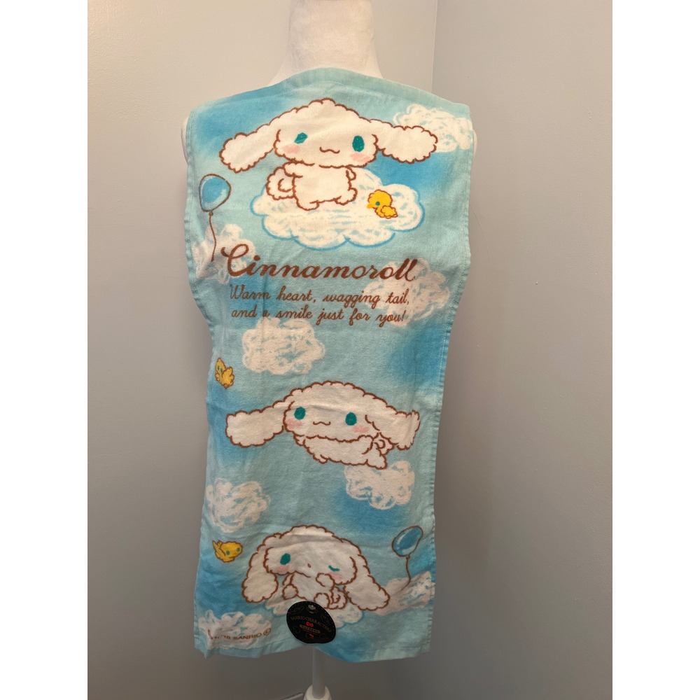 Sanrio Cinnamoroll‎ Hand Towel Blue Cloud Sky Cotton Japan NWT